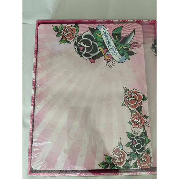 Lisa Frank Ed Hardy Stationery Set Undated Planner Mouse Pad Desk Tray - Picture 2 of 5